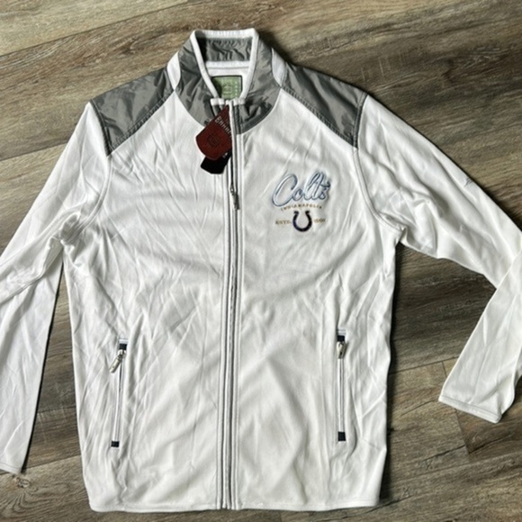 NWT NFL Indianapolis Colts jacket white large Tommy Bahama - Picture 1 of 10